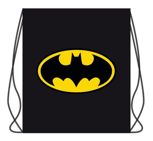 Mochila negra con logo de Batman Heroes Justice League DC