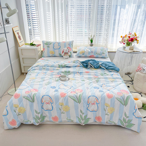 Colcha De Lana Lavable De Doble Capa Summer Cool Aconditione