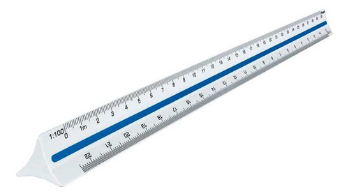 Escalímetro Plástico Maped 30cm Technic Architect 1:20 / 1:1