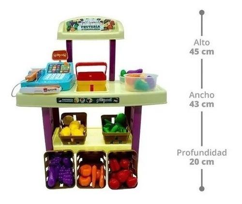 Imagen 3 de 6 de Petit Gourmet Fruteria Verduleria Con Caja Registradora 2009