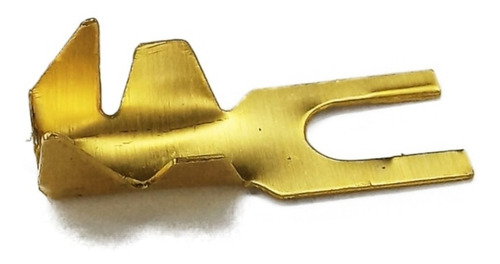 Imagem 3 de 6 de Terminal Garfo Furo 1/4 Para Fio Até 4 Mm - 50 Unidades