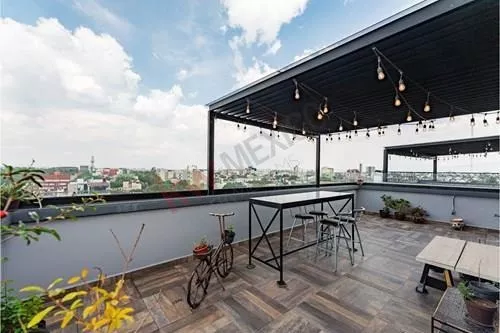 moderno departamento con roof garden privado en colonia roma mercadolibre