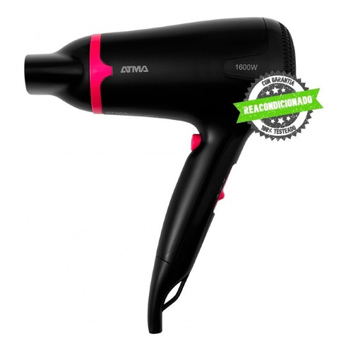 Secador De Pelo Atma Sp8964n 2 Vel Aire Frío 1600w Boquilla (Reacondicionado)