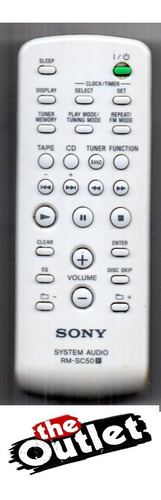 Control Remoto Rm-sc50 Equipo De Audio Sony