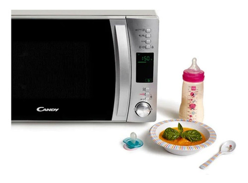 Microondas Candy Con Grill 25 Lts Silver 1000w Dimm