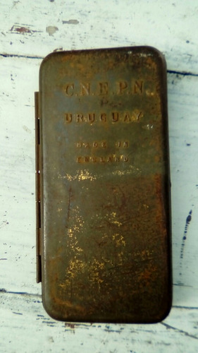 Muy Antigua Cartuchera Original C.n. De E.n. Sellada England