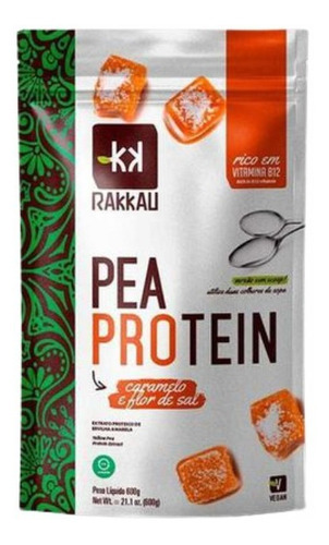 Pea Protein Caramelo E Flor De Sal Vegana Rakkau 600g       