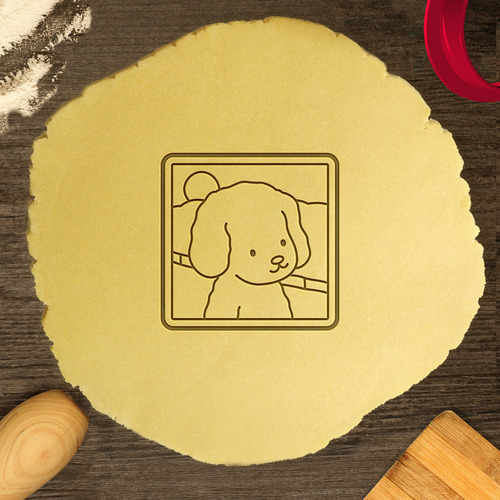 Cortador Marcador Bobbie Goods Cachorro Fofo Quadro 8cm