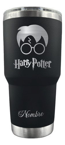 Vaso Térmico Termo 30 Oz Harry Potter Mod. 01 Grabado Láser