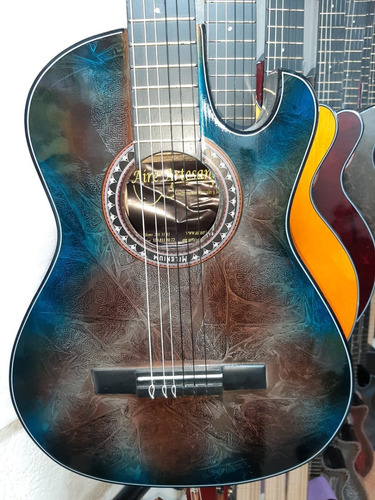 Imagen 4 de 10 de Guitara Electroacustica Forro Colgante Pua Cable Garantia