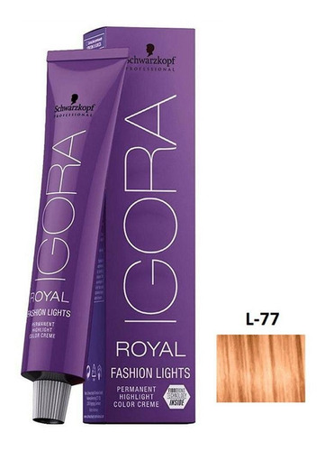 Imagem 1 de 1 de Schwarzkopf Igora Royal Fashion Lights 60g L-77 Cobre