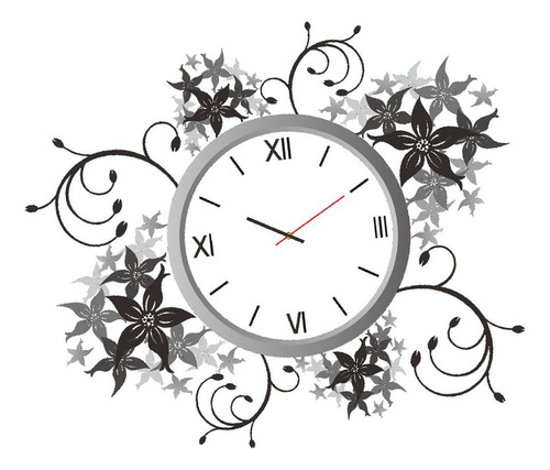 Pegatina De Pared De Pvc, Patrón De Reloj, Decoración