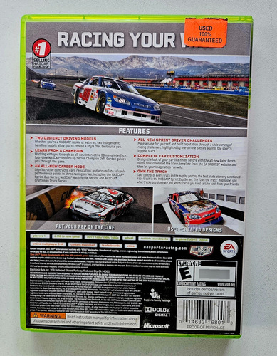 Jogo Nascar 09 Xbox 360 Original Seminovo Fisico Corrida (Usado)