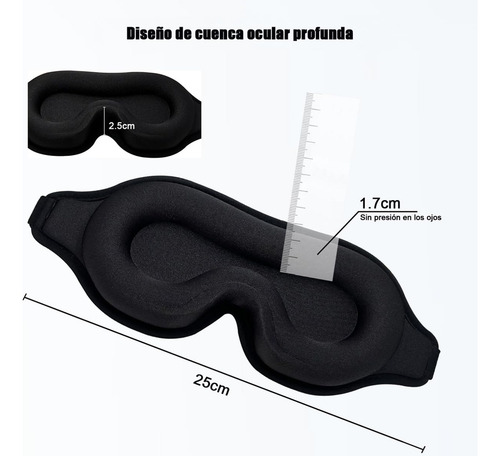 2pzs Antifaz 3d Dormir Respirable Adjustable Ojos Máscar Gafas KOPIRA , La Máscara De Ojos Para Dormir 3d , Viene Con 2 Pares De Tapones Para Los Oídos