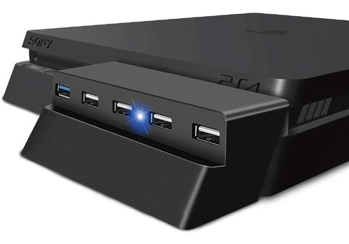 Ps4 Slim Puertos Extra Usb Para Playstation 4 Slim Color Negro