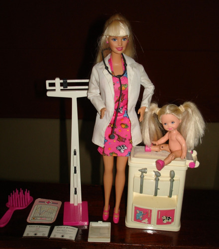 Barbie Pediatra Y Kelly Con Accesorio Original Mattel #30