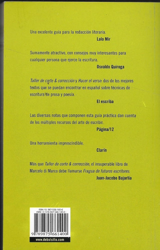 Taller De Corte Y Correccion (bolsillo) - Marcelo Di Marco