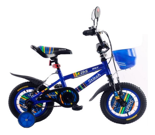 Bicicleta Niños Stich Rodado 12 - Sport Kids - Calidad Prem 