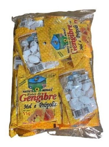 Bala De Gengibre Natus Minas 25x10 Und Mel E Própolis