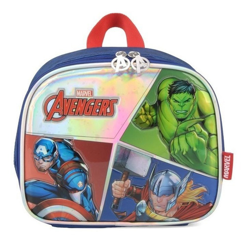 Lancheira Térmica Infantil Masculina Avengers Vingadores Cor Azul