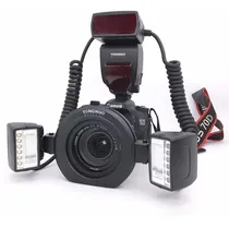 Comprar Flash Yongnuo Yn 24ex Ttl Macro Twin - Flash\u002Fled Para Canon Cor Preto