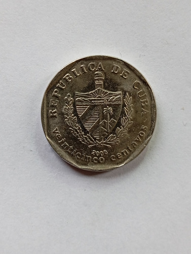 Moneda Cuba 25 Centavos 2008 Trinidad (&298 (Usado)