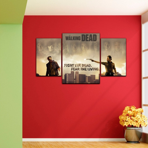 Cuadros Tripticos Modernos The Walking Dead Series