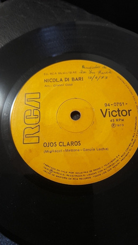 Vinilo Single De Nicola Di Bari Un Minuto Una Vida(ch58