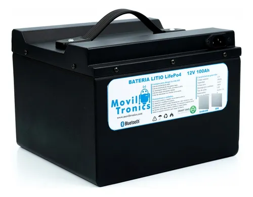 Batería Litio Lifepo4 12v 100ah Energía Solar App Bluetooth