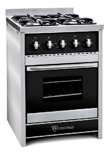 Cocina A Gas Tst Chiara 4 Hornallas 60cm - Rex Color Acero Inoxidable Tipo De Conexión Gas Natural