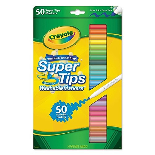 Crayola 50ct Lavable Súper Consejos Marcadores 50 Variedad D