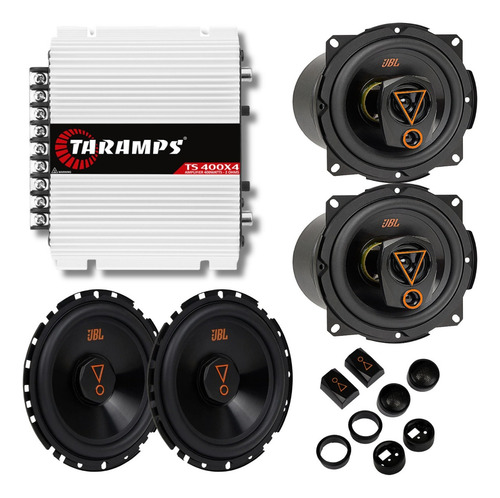 Kit Jbl 2 Vias Alto Falante 6 E 5 Pol 160w + Modulo Ts400