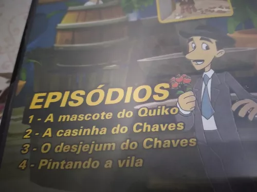 Dvd Chaves Em Desenho Animado Volume 1,2,3&4 ( Vol 4 Aberto)