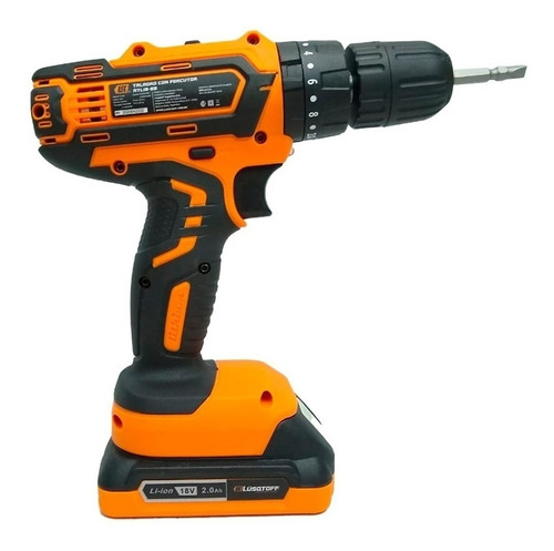 Imagen 4 de 9 de Taladro Percutor Inalámbrico Lusqtoff Atl18-9b 18v