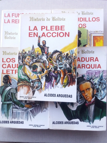 Historia De Bolivia Alcides Arguedas 5 Tomos 1992