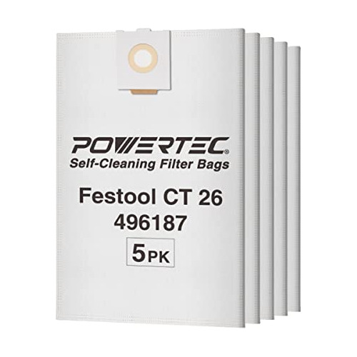 Bolsas De Filtro 75037v Festool 496187, Compatible Ct 2...