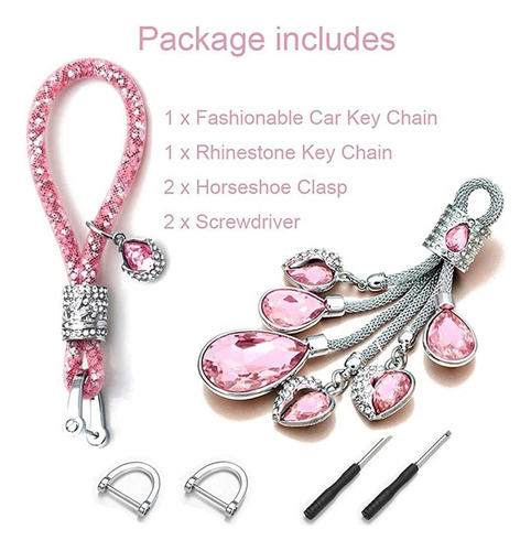 2 Llaveros Diamantes Para Mujer Llavero Para Llaves De Coche