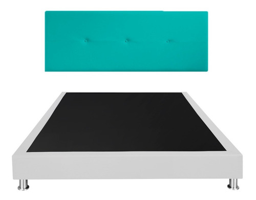 Cabecero + Base Cama 140x190 Doble. Varios Colores.