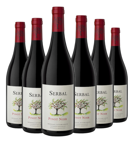 Vino Serbal Pinot Noir 6x750cc Bodega Atamisque