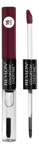 Labial Líquido Cs Overtime Lipcolor Tono Black Cherry Acabado Gloss Color Limitless black cherry