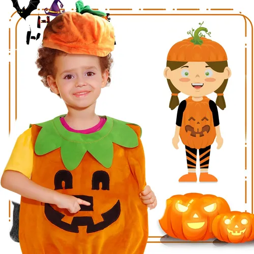 3 Piezas Disfraz Para Bebe Halloween,disfraces De Terciopelo Calabaza De Halloween Para Bebé Y Niños Y Niñas,traje De Halloween Niño Incluye Camiseta