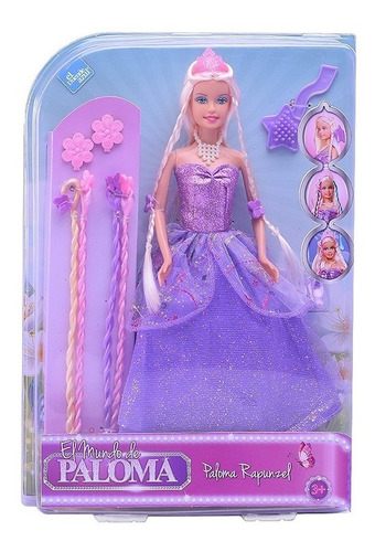 Paloma Muñeca Rapunzel Con Accesorios El Duende Azul Full