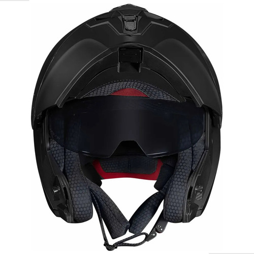 Capacete Race Tech Articulado Preto Fosco Oculos Interno Masculino Feminino 60
