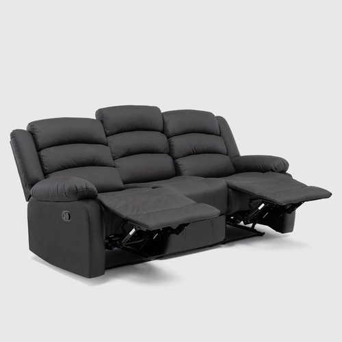Berger Reclinable Sillón 3 Cuerpos Con Portavasos Santiago