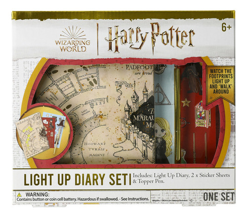 Set De Diario Con Luces Harry Potter 