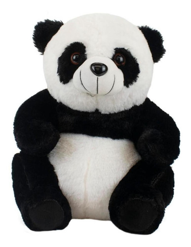 Urso Panda Sentado 20cm - Pelúcia - Pandinha