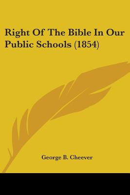 Libro Right Of The Bible In Our Public Schools (1854) - C...