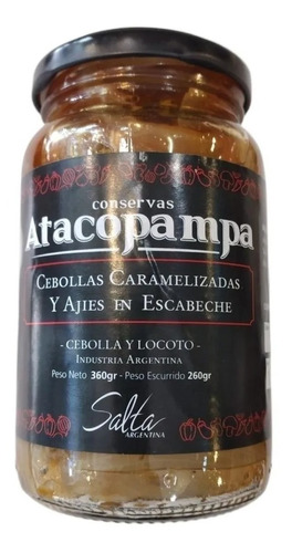 Cebollas Caramelizadas Y Ajies En Escabeche Atacopampa 360g