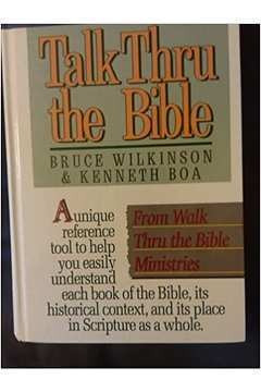 Livro Talk Thru The Bible Bruce Wilkinson; K