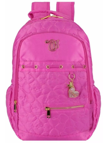 Mochila Capricho Love Pink Rosa 48902 Escolar